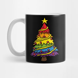 Rainbow Christmas Tree Mug